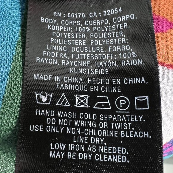 Maeve Anthropologie Womens Fit 4-6 Geometric Print Kimono Wrap Dress Artsy Fairy - Picture 13 of 14